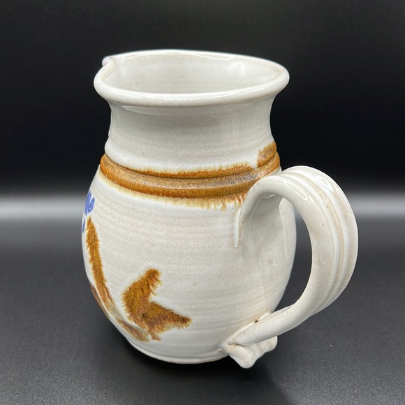 Studio Pottery Handmade Ceramic Pitcher 7.5 in - Picture 2 of 11